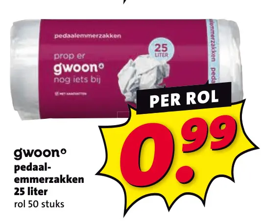 Aanbieding: pedaalemmerzakken