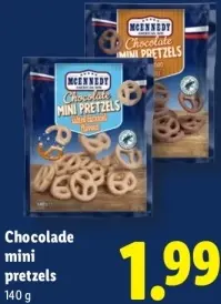 Aanbieding: McEnnedy Chocolade mini pretzels