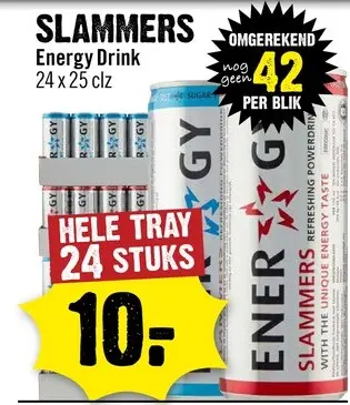 Aanbieding: Slammers Energy Drink