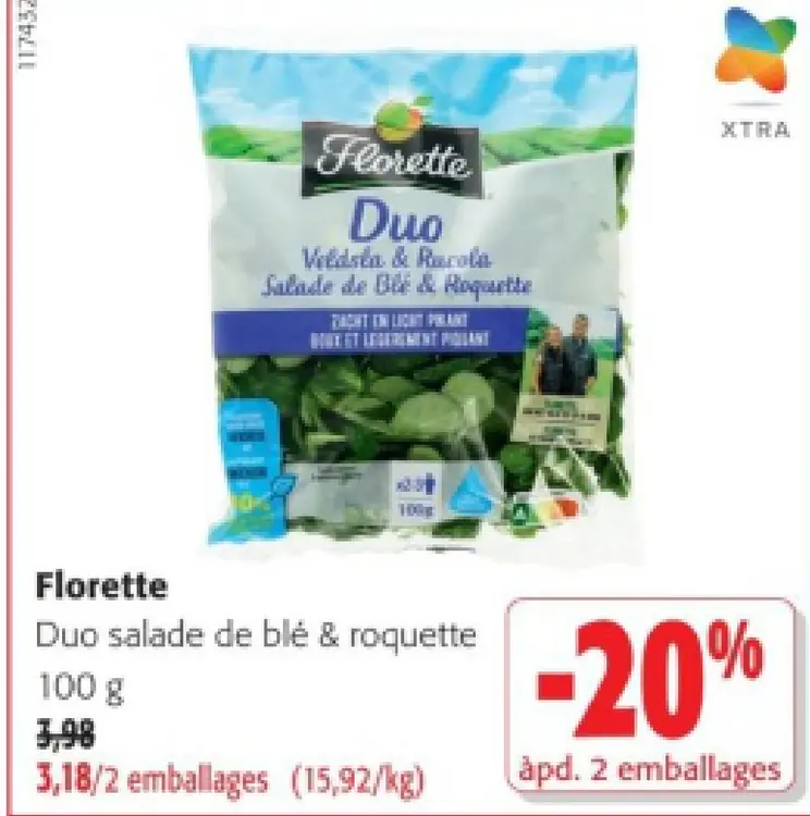 Offre: Duo salade de blé & roquette