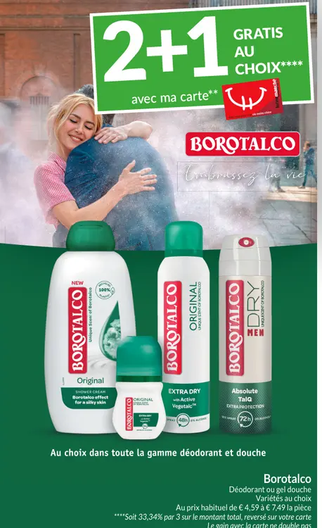 Offre: Déodorant ou gel douche