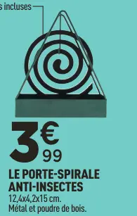 Offre: Le porte-spirale anti-insects