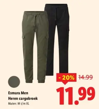 Aanbieding: Heren cargobroek