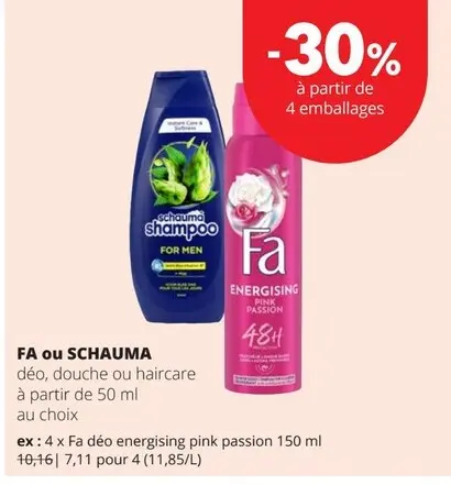 Offre: Déo, douche ou haircare