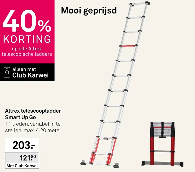 Aanbieding: Alle Altrex telescopische ladders