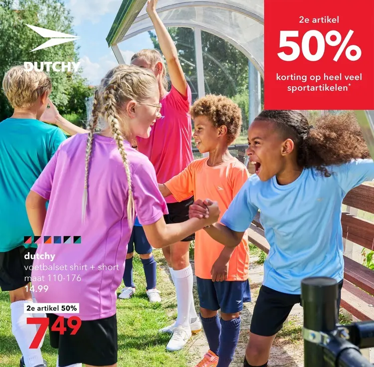 Aanbieding: Voetbalset shirt + short