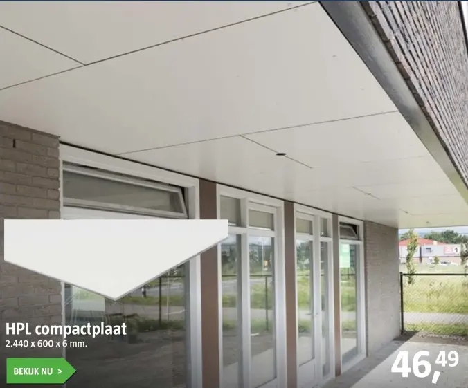 Aanbieding: HPL compactplaat