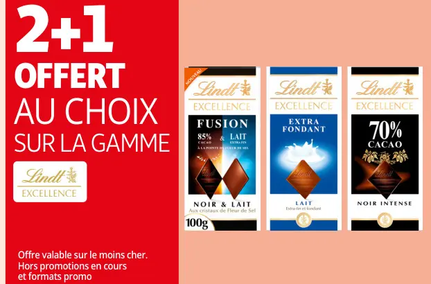Promotie: Lindt Excellence Chocolate Bars