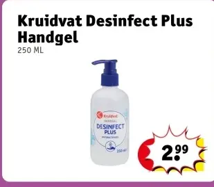 Aanbieding: Kruidvat Desinfect Plus Handgel