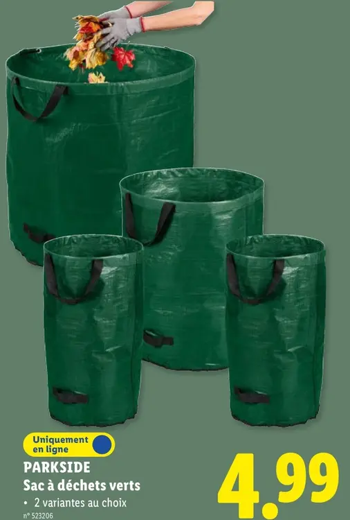 Offre: Sac à déchets verts