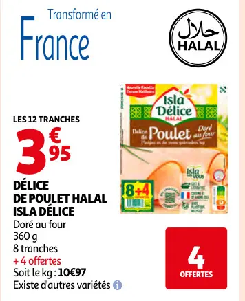 Offre: Délice de poulet halal