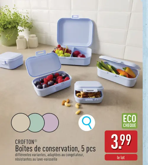 Offre: Boîtes de conservation