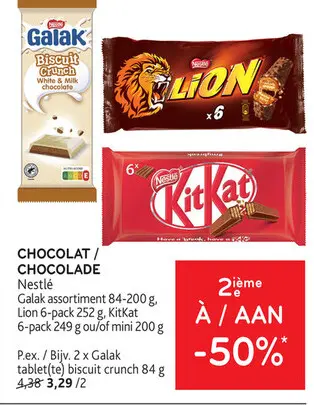 Offre: Chocolat / chocolade