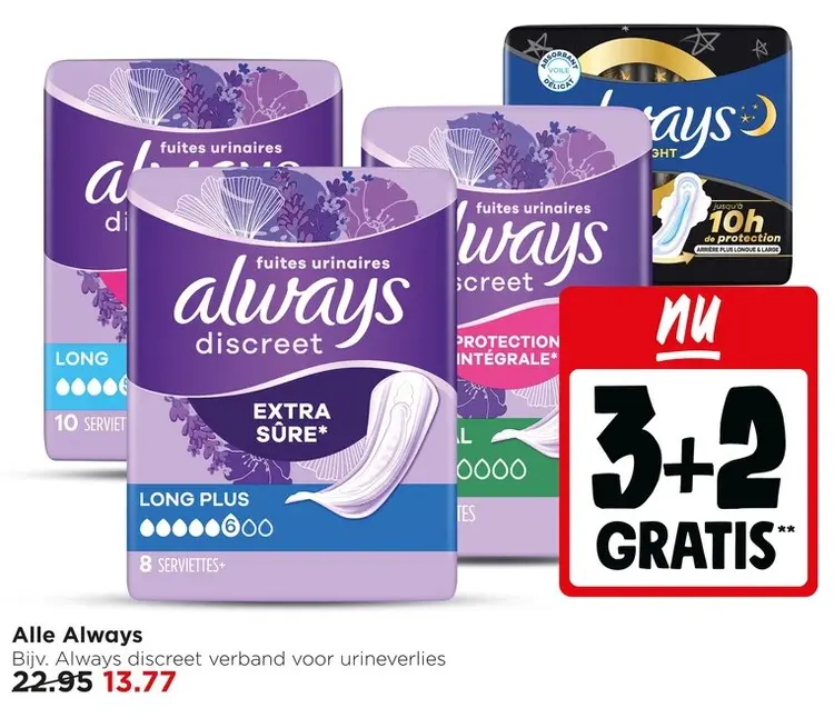 Aanbieding: Alle Always