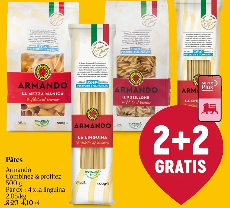 Offre: Pâtes Armando