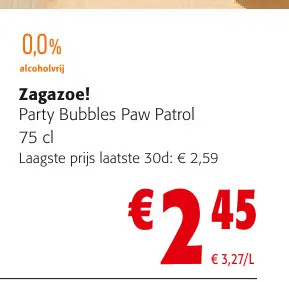 Promotie: Zagazoe! Party Bubbles Paw Patrol