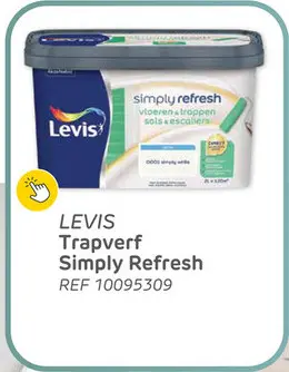 Promotie: Levis verf vloeren en trappen simply refresh wit satijn 2l