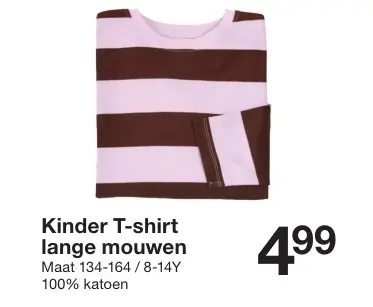Promotie: Kinder T-shirt lange mouwen