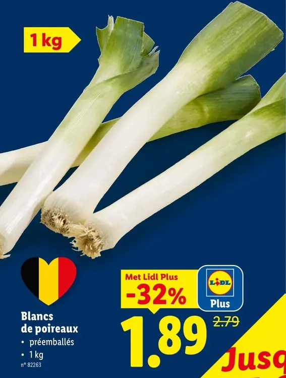 Offre: Blancs de poireaux