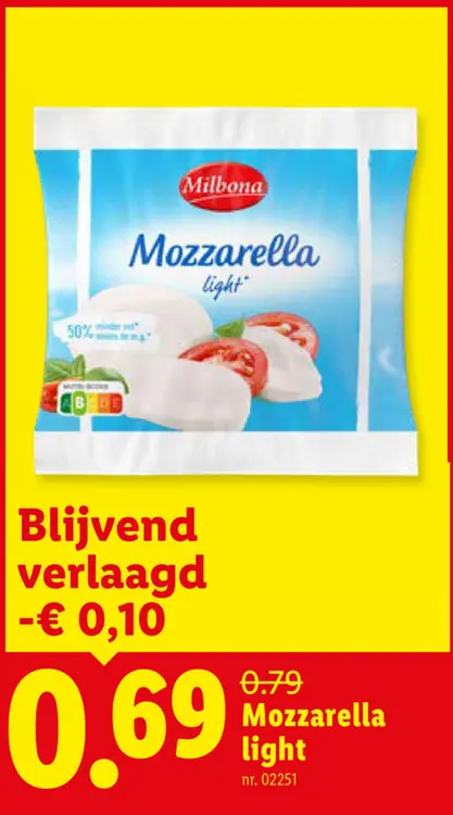 Promotie: Mozzarella light