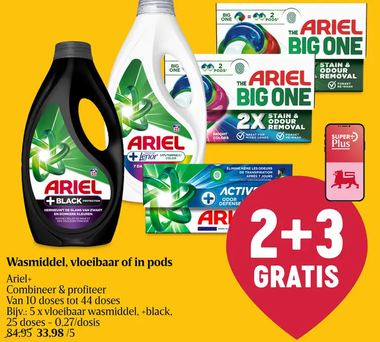 Promotie: Wasmiddel, vloeibaar of in pods