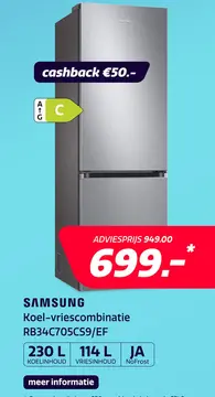 Aanbieding: Samsung RB34C705CS9/EF