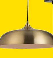 Aanbieding: Hanglamp Quinn E27 - goudkleur - 120xØ40 cm