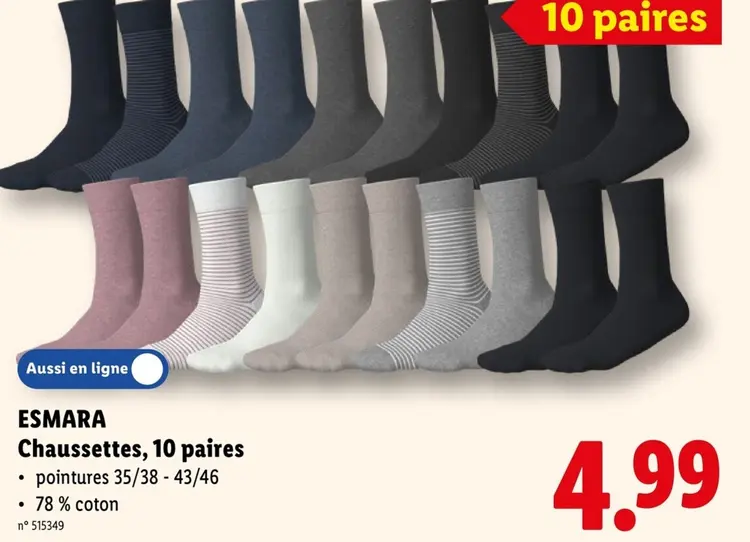 Offre: Chaussettes