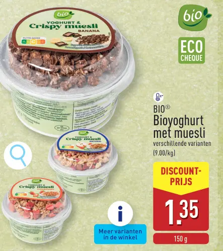 Promotie: Bioyoghurt met muesli