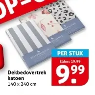 Aanbieding: Dekbedovertrek katoen