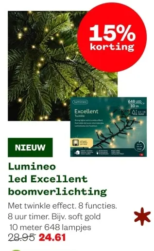 Aanbieding: Lumineo led Excellent boomverlichting