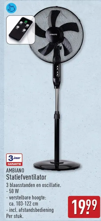 Aanbieding: Statiefventilator