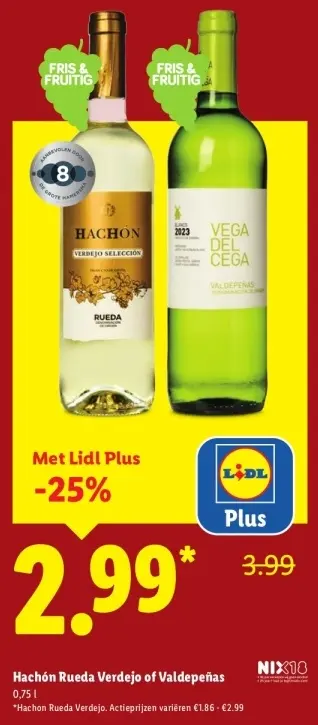 Aanbieding: Hachón Rueda Verdejo of Valdepeñas