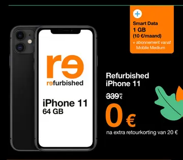 Aanbieding: Refurbished iPhone 11