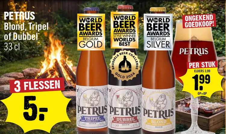 Aanbieding: PETRUS Blond, Tripel of Dubbel