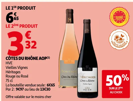Offre: Côtes du rhône aop