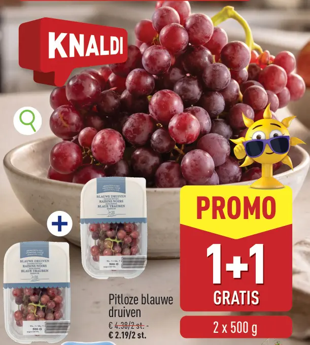 Promotie: Pitloze blauwe druiven