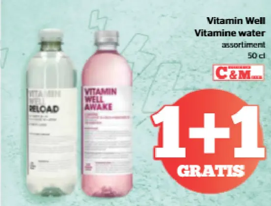 Offre: Vitamin Well Vitamine water