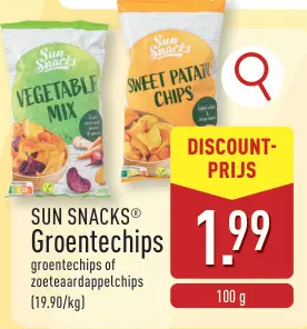Aanbieding: SUN SNACKS® Groentechips