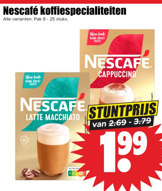 Aanbieding: Nescafé koffiespecialiteiten