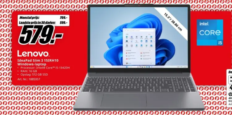 Aanbieding: IdeaPad Slim 3 15IRH10 Windows-laptop