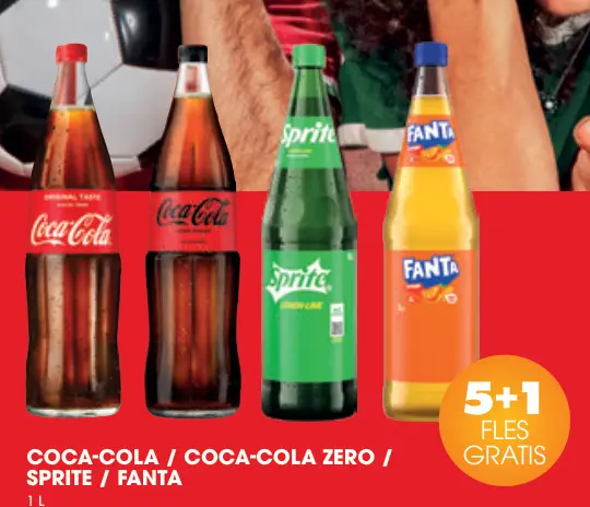 Promotie: Coca-cola / Coca-Cola zero / Sprite / Fanta