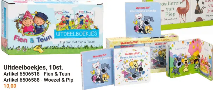 Aanbieding: Uitdeelboekjes