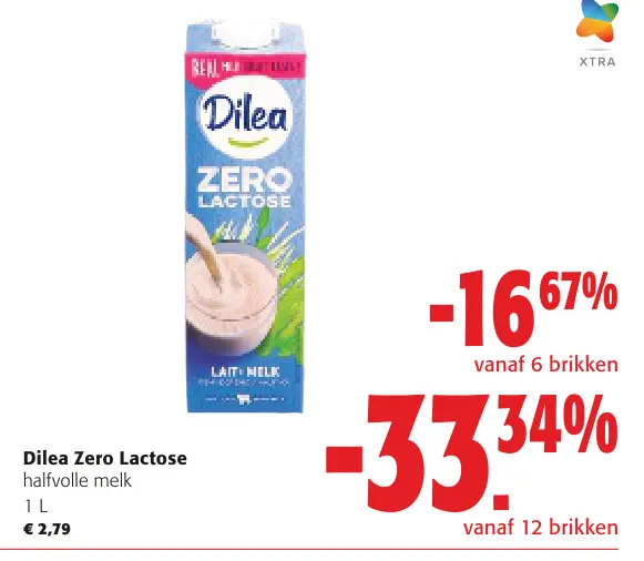 Promotie: Zero Lactose halfvolle melk