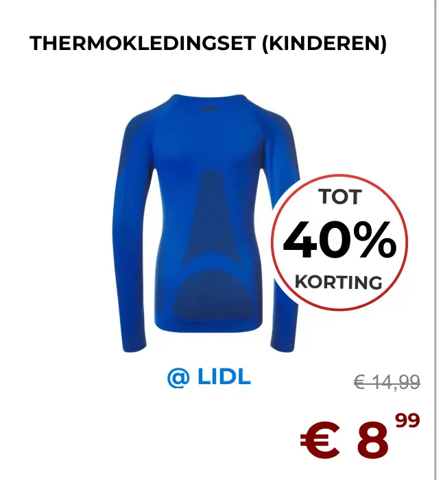 Aanbieding: Thermokledingset (kinderen)