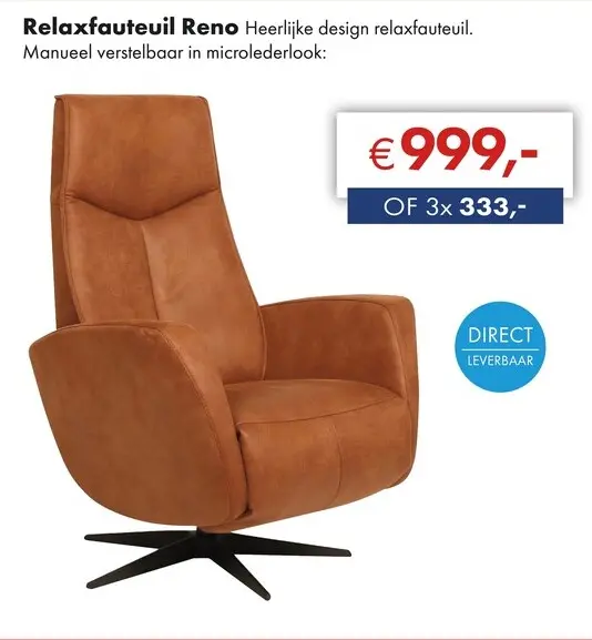 Aanbieding: Reno relaxfauteuil