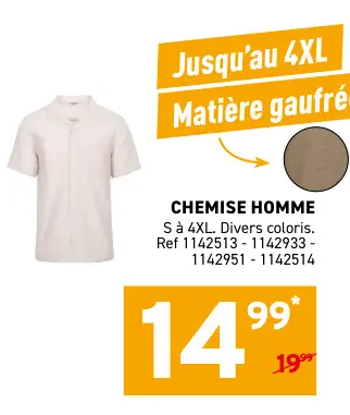 Offre: Chemise homme