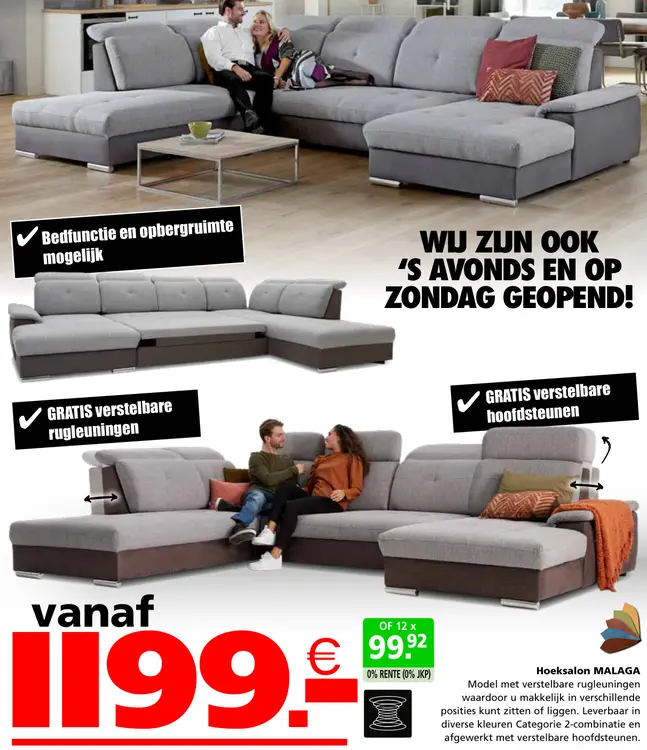 Promotie: Hoeksalon MALAGA