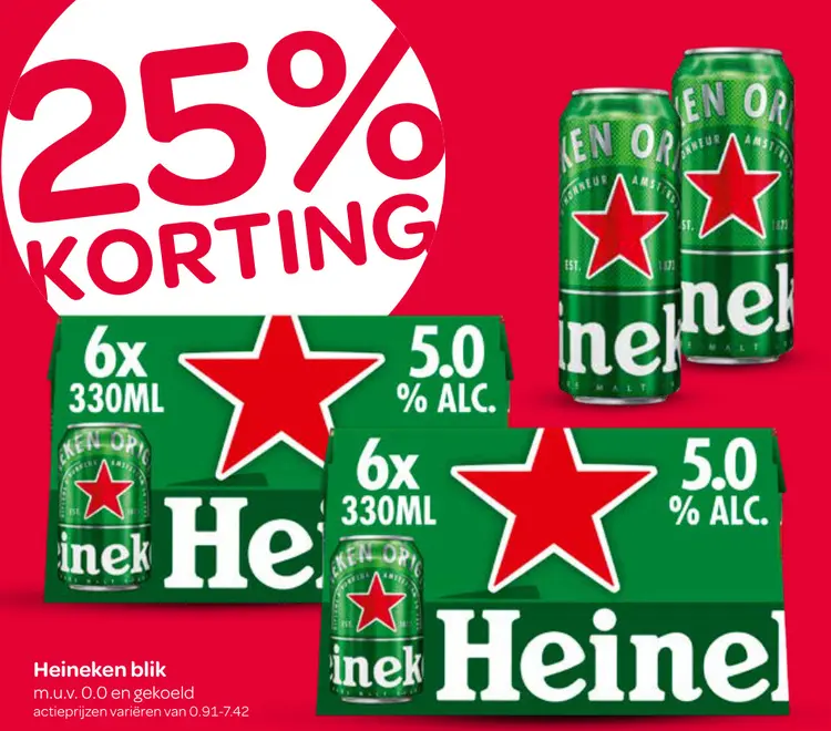 Aanbieding: Heineken blik