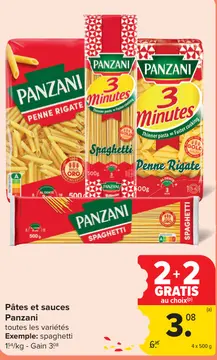 Offre: Pates et sauces Panzani